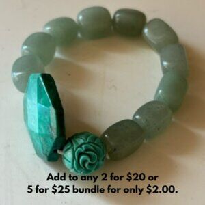 Elegant Green Beaded Bracelet